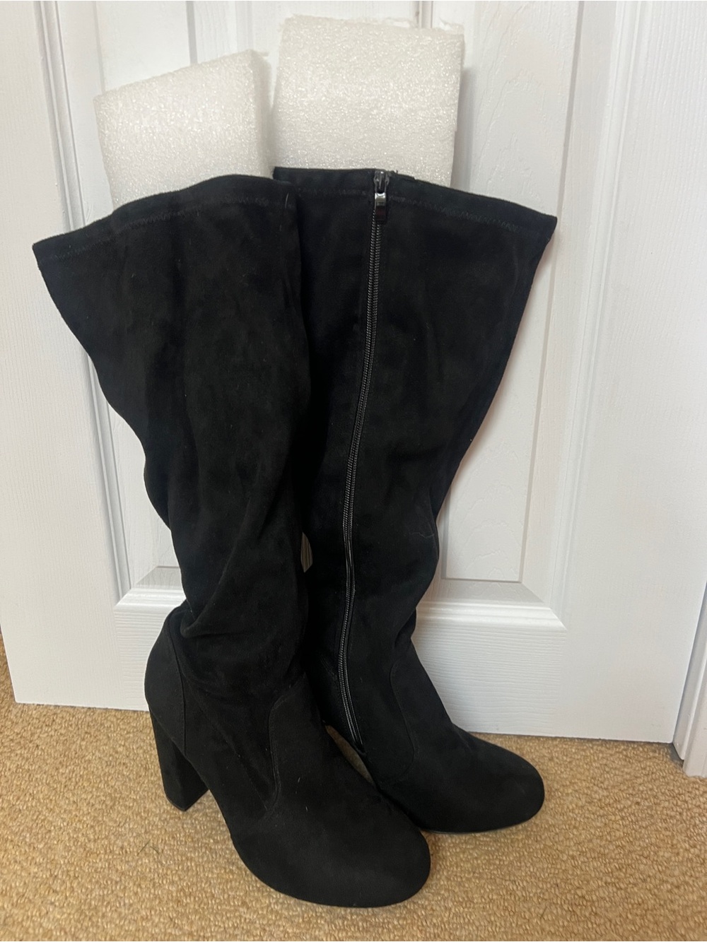 torrid Black Suede Over-the-Knee Block Heel Boots